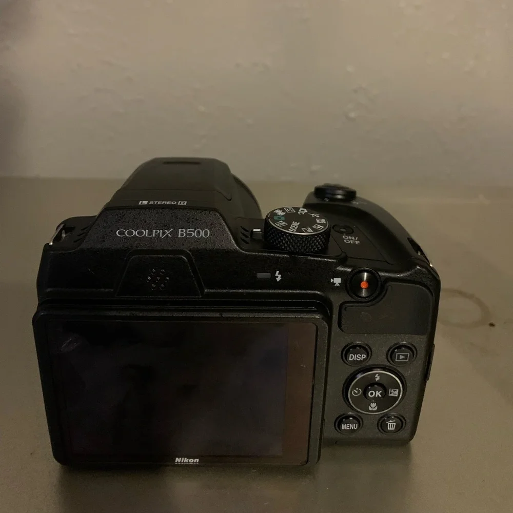 This is a Nikon Coolpix B500 in the color black